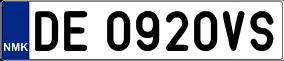 Trailer License Plate